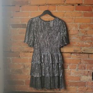 STUNNING Semi-Sheer Silver Sugar+Lips Dress